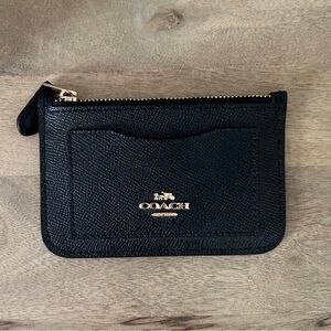 NWT COACH ZIPTOP CARD CASE
